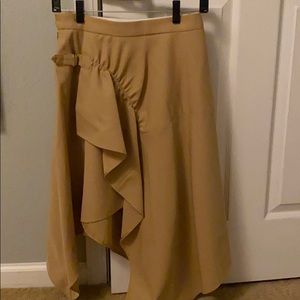 3.1 Phillip Lim skirt in camel with belt detail